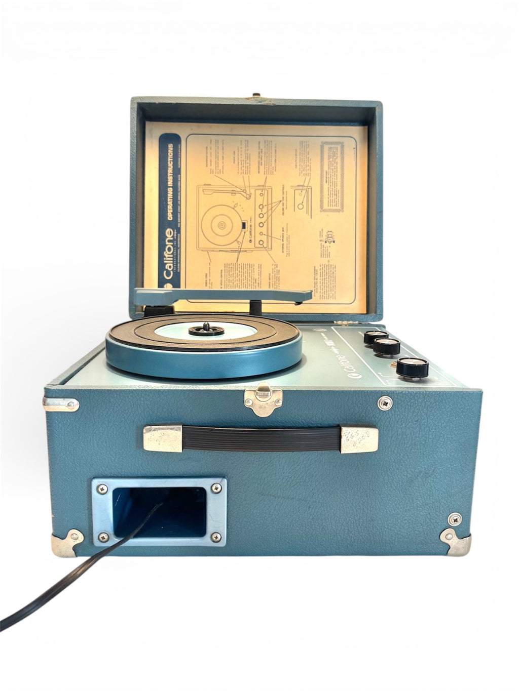 1970 Caliphone 1410k Portable Record Player