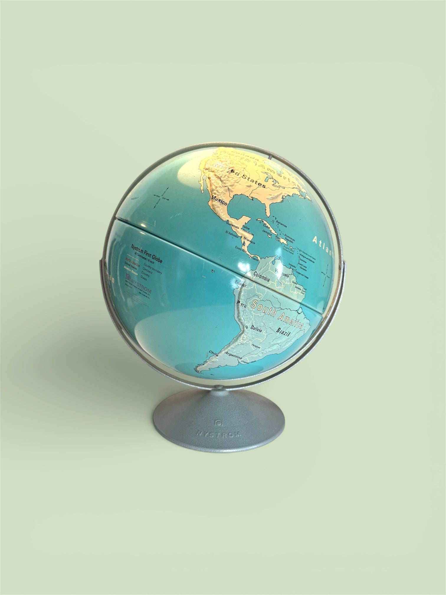 Vintage Nystrom World Globe