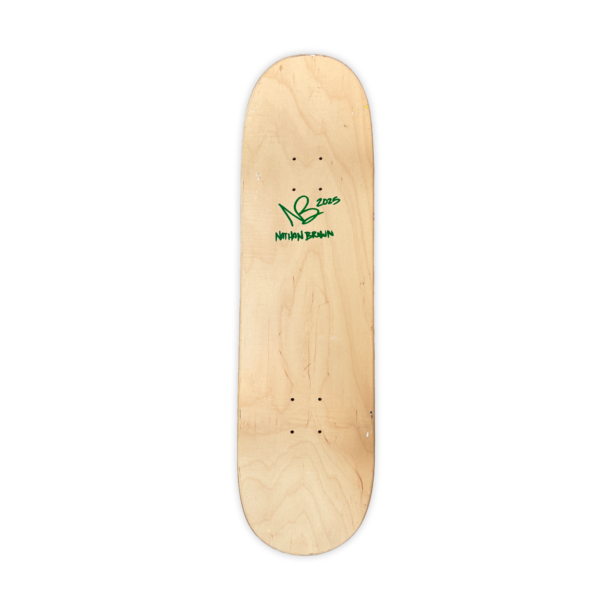 TRVLR Nathan Brown Hand Painted Skateboard Deck