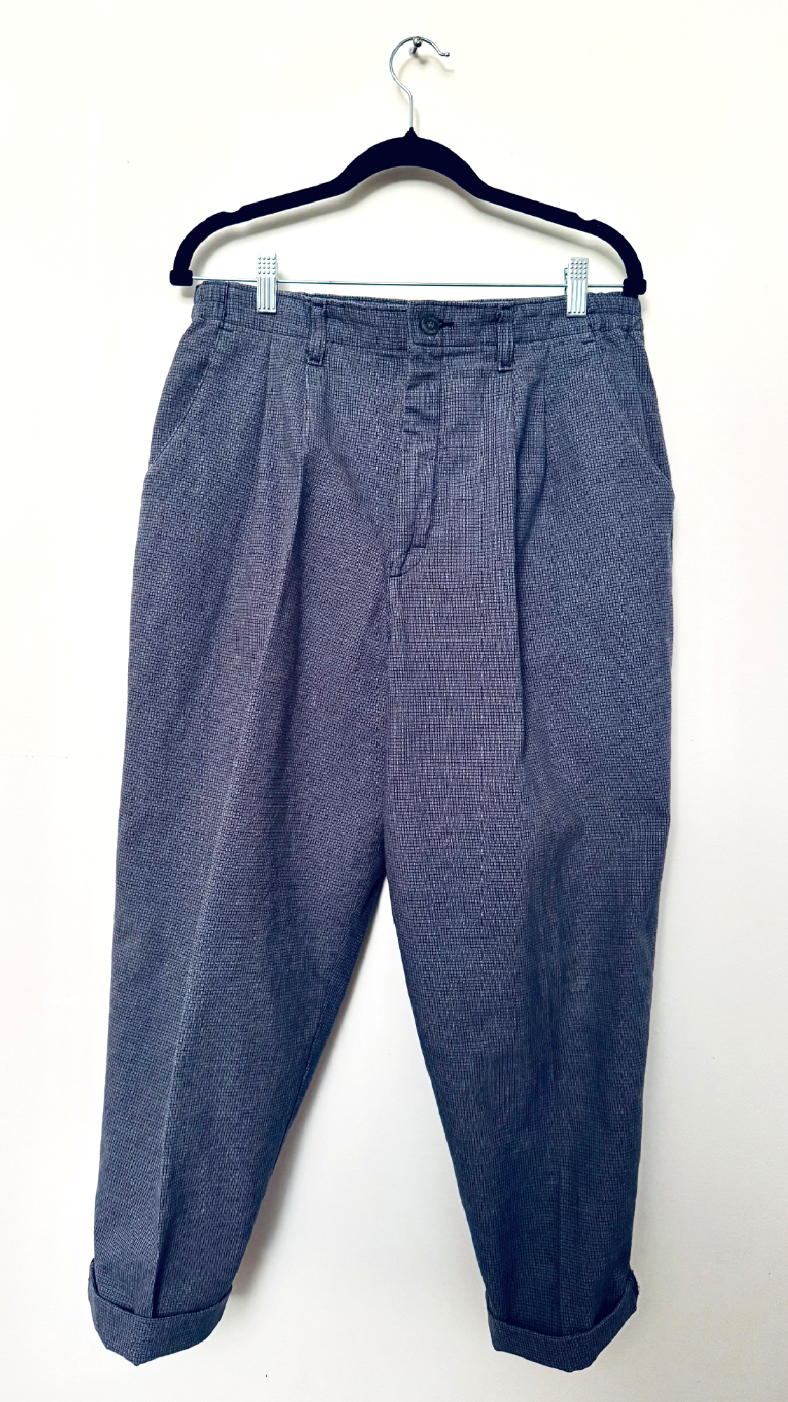 Vintage Unix Sex Low Crotch Lee Casual Early 90s Pleated Blue Pant