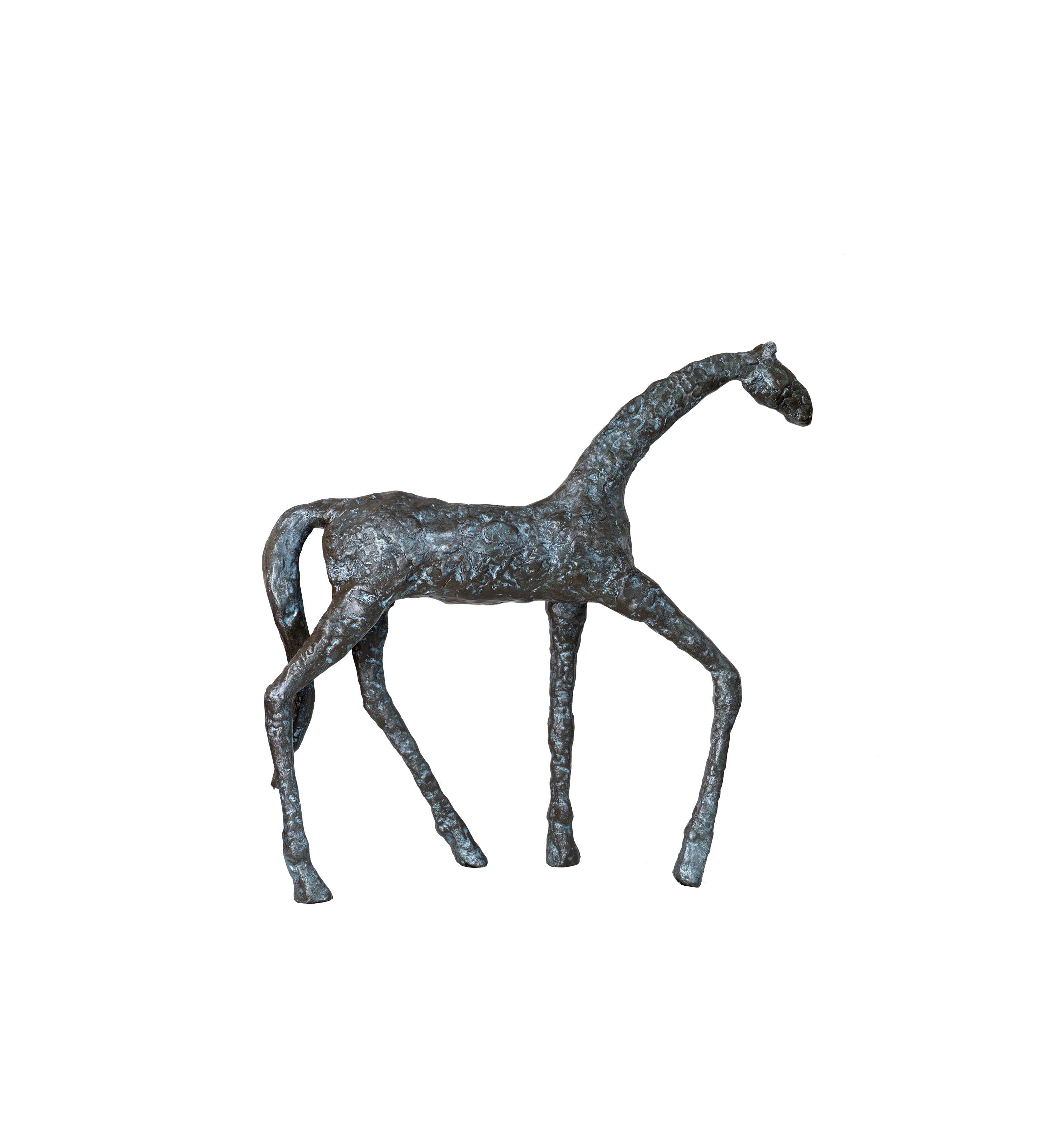 Melting Bronze Walking Horse Sculpture